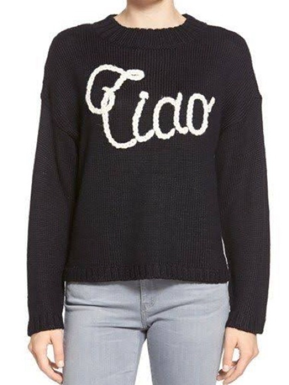 WILDFOX Black Ciao Bella Sweater
